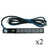 (2) Middle Atlantic PD-715SC-NS 7-Outlet Slim Power Strips - NEW IN BOX