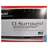 (4) Phase Technologies CI-Surround (CI_SURR) Flush-Mount In-Wall Home Theater Speakers- NO Grilles or Mounting Rings - NEW IN BOX