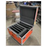 Large Rolling Heavy Duty Equipment Road Case on Casters - Maxline Custom Cases with Hinged Lid
