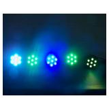 (5) LP704S Pro LED RGB PAR64 DMX Auto PAR DJ Lights