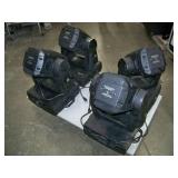 Intelligent Pro Lighting Fixture LOT - Four (4) Elation Design Spot 250 Hybrid Intelligent Spot Wash Lights - please see condition notes