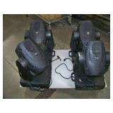 Intelligent Pro Lighting Fixture LOT - Four (4) Elation Design Spot 250 Hybrid Intelligent Spot Wash Lights - please see condition notes