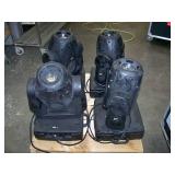 Intelligent Pro Lighting Fixture LOT - Four (4) Elation Design Spot 250 Hybrid Intelligent Spot Wash Lights - please see condition notes