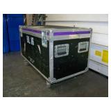 Large, Rolling Hard-Sided, Heavy-Duty Stackable Shipping / Road Case with Casters