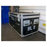 Large, Rolling Hard-Sided, Heavy-Duty Stackable Shipping / Road Case with Casters