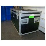 Large, Rolling Hard-Sided, Heavy-Duty Stackable Shipping / Road Case with Casters