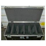 Large, Rolling Hard-Sided, Heavy-Duty Stackable Shipping / Road Case with Casters