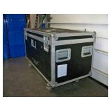 Large, Rolling Hard-Sided, Heavy-Duty Stackable Shipping / Road Case with Casters