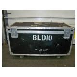 Large, Rolling Hard-Sided, Heavy-Duty Stackable Shipping / Road Case with Casters
