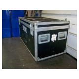 Large, Rolling Hard-Sided, Heavy-Duty Stackable Shipping / Road Case with Casters