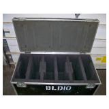 Large, Rolling Hard-Sided, Heavy-Duty Stackable Shipping / Road Case with Casters