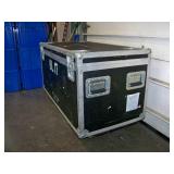 Large, Rolling Hard-Sided, Heavy-Duty Stackable Shipping / Road Case with Casters