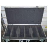 Large, Rolling Hard-Sided, Heavy-Duty Stackable Shipping / Road Case with Casters