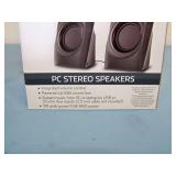 (2 Pairs) ONN Compact High-Quality USB-Powered Audio Stereo PC / Computer Speakers - NEW IN BOX