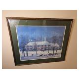 La Chasse dHiver  Framed Print by Michel Delacroix