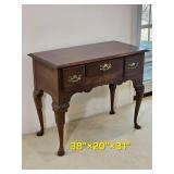 Mahogany Queen Anne Lowboy and