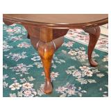 Mahogany Queen Anne Formal Cocktail Table