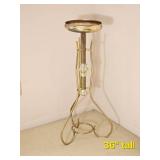 Brass Hollywood Regency Scrolled Plantstand