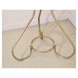 Brass Hollywood Regency Scrolled Plantstand