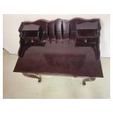 Bombay Company Mahogany Writing Desk & Stool