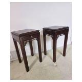 Drexel Chinese Chippendale Mahogany Nightstands