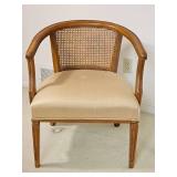 Vintage Regency-Style Barrel-back Accent Chair