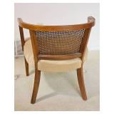 Vintage Regency-Style Barrel-back Accent Chair