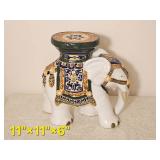 11 Inch Ceramic Elephant Plant Stand