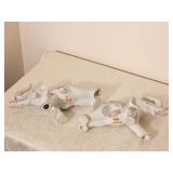 Elegant Chinoiserie Porcelain Figures Pair