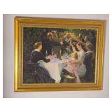 Framed Oil Print of Hip, Hip, Hurrah! by Peder Severin Krøyer