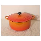 Flame Orange Le Creuset Dutch Oven E