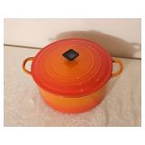 Flame Orange Le Creuset Dutch Oven E