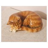 Goebel Orange Tiger Tabby Sleeping Cat