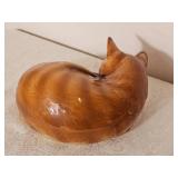 Goebel Orange Tiger Tabby Sleeping Cat