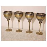Vintage Silverplate & Brass Goblets