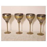 Vintage Silverplate & Brass Goblets