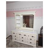 Basset Furniture American Contemporary Mirrored Vanity Dresser