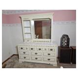 Basset Furniture American Contemporary Mirrored Vanity Dresser