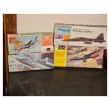 1/48 Scales Vintage Fighter Jet Models