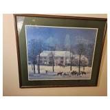 La Chasse dHiver  Framed Print by Michel Delacroix