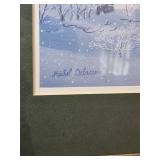 La Chasse dHiver  Framed Print by Michel Delacroix
