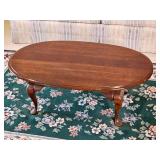 Mahogany Queen Anne Formal Cocktail Table