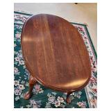 Mahogany Queen Anne Formal Cocktail Table