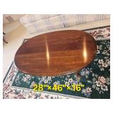 Mahogany Queen Anne Formal Cocktail Table