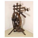 Antique Castle Style Upright Spinning Wheel