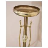 Brass Hollywood Regency Scrolled Plantstand