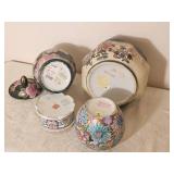 Collection of Chinoiserie Lidded Jars