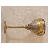Vintage Silverplate & Brass Goblets