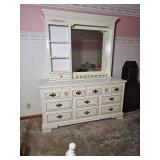 Basset Furniture American Contemporary Mirrored Vanity Dresser