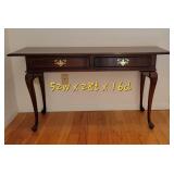 Elegant Queen Ann Console Library Table